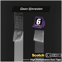Duct tape Scotch Extremium no residue 18.2mx48mm grijs-2