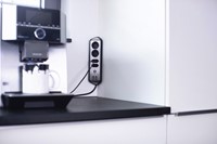 Stekkerdoos Brennenstuhl bureau Estilo 4vdig incl 2 USB 2m zwart/zi-3