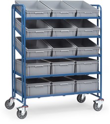 Eurobakkenwagen 1398 - met bakken Laadvlak 1.250 x 610 mm