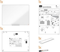 Whiteboard Nobo Impression Pro 90x120cm staal-4