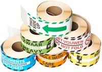 Waarschuwingsetiket Rillprint heavy 46x125mm groen 250 stuks-2