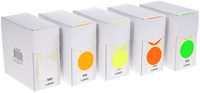 Etiket Rillprint 25mm 500st op rol rond wit-3