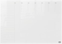 Weekplanner Nobo transparant acryl A4