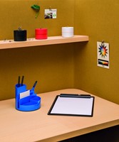 Papercliphouder MAULpro magnetisch recycled Ø73x60mm blauw-1
