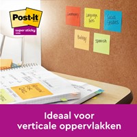 Memoblok Post-it 654 Super Sticky 76x76mm Oasis 5 stuks-2