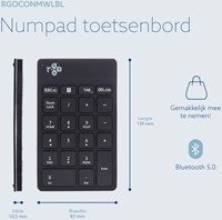 Toetsenbord R-Go Ergonomisch Numpad Break Wireless-3