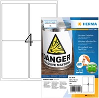 Etiket HERMA 9539 99.1x139mm weerbestendig wit 160 stuks