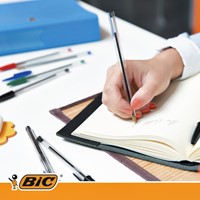 Balpen Bic Cristal medium zwart blister à 10 stuks-4