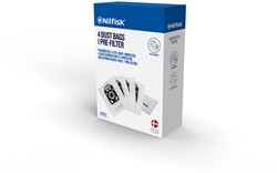 Stofzuigerzak Nilfisk standard Elite Extreme King 4 stuks