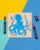 Paintmarker Uni POSCA PC17K extra breed rechthoek lichtblauw-3