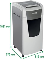 Papiervernietiger Leitz IQ Auto+ Office Pro 600 P5 snippers 2x15mm-2