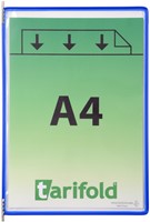 Zichtpaneel Tarifold A4 verticaal blauw 10 stuks-2