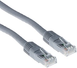 Kabel ACT U/UTP CAT6 patchkabel RJ45 Grijs 10 meter