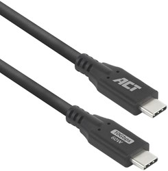 Kabel ACT USB-C 3.2 GEN.2 M/M zwart 2 meter