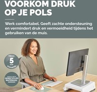 Muismat met polssteun Fellowes Breyta saliegroen-2