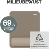 Muismat met polssteun Fellowes Breyta zand-6