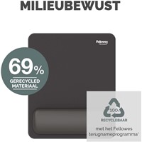Muismat met polssteun Fellowes Breyta zwart-6