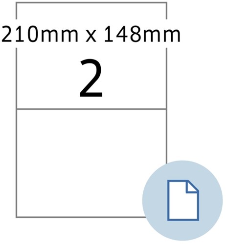 Etiket HERMA 8402 A4 EXPR 500 210x148mm wit 1000 stuks