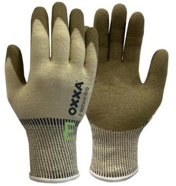 OXXA E-Nature-Grip Cut E 52-710 Handschoen Olijfgroen/zachtgeel 7/S