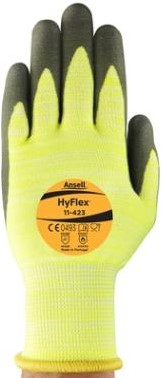 Ansell HyFlex 11-423 Handschoen Grijs/geel 7