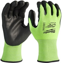 Milwaukee 8133 Hi-vis Cut 3/C, mt 10 Hi-vis werkhandschoenen snijklasse 3/C