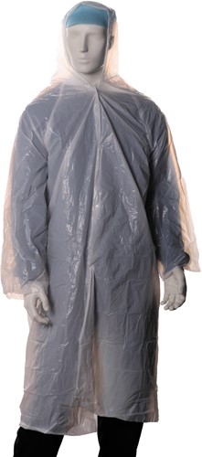 Bezoekersjas Polyethyleen 18 Mu Wit One Size