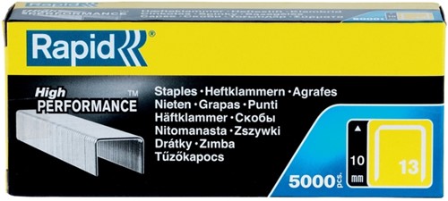 Nieten Rapid 13/10 gegalvaniseerd strong 5000 stuks