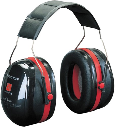 3M Peltor Optime III H540A Gehoorkap Met Hoofdband Groen