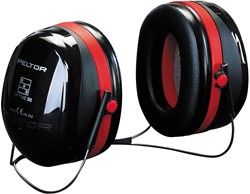 3M Peltor Optime III H540B Gehoorkap Met Nekbeugel Zwart/rood