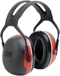 3M Peltor X3A Gehoorkap Met Hoofdband Zwart/rood