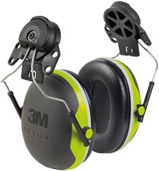 3M Peltor X4P3 Gehoorkap Met Helmbevestiging Zwart/lime