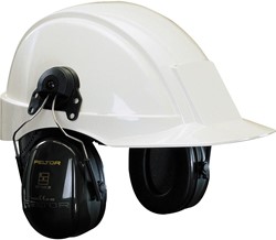 3M Peltor Optime II H520P3E Gehoorkap Met Helmbevestiging Groen