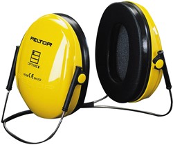 3M Peltor Optime I H510B Gehoorkap Met Nekbeugel Geel