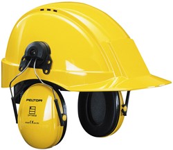 3M Peltor Optime I H510P3E Gehoorkap Met Helmbevestiging Geel