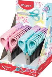 Schaar Maped Sensoft 13cm display á 24 pastel assorti