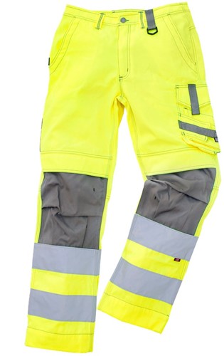 Werkbroek Champ Reflex 592 geel/grijs 44 592 Werkbroek Champ Reflex