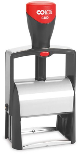 Tekststempel Colop Heavy Duty 2400 Classic Line personaliseerbaar rood