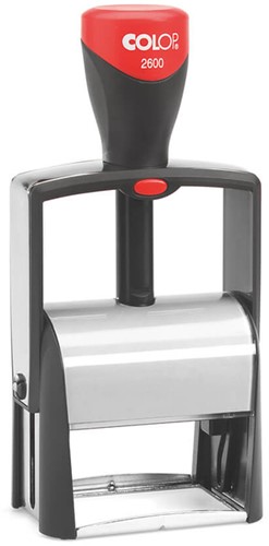 Tekststempel Colop Heavy Duty 2600 Classic Line personaliseerbaar rood