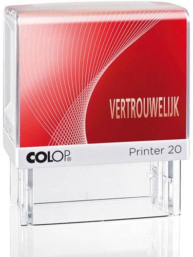 Tekststempel Colop Printer 20/L vertrouwelijk rood