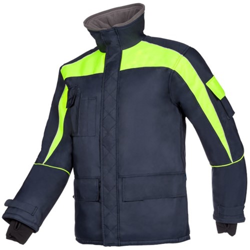 3438 Jas Talau fluo geel/marine L 3438 Jas Talau