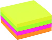 Memoblok Quantore 76x76mm neon kleuren assorti 4 kleuren 400 vel-7