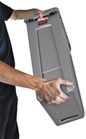 Afvalbak Rubbermaid Slim Jim Vented met luchtsleuven 87 liter grijs-1