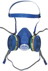 Spasciani Duo Halfgelaatsmasker Blauw One Size