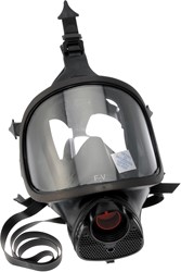 Spasciani TR 82 Volgelaatsmasker Met Veiligheidsglas Zwart One Size