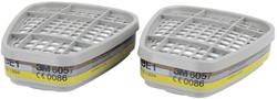 3M 6057 Gas- En Dampfilter A1B1E1 Grijs