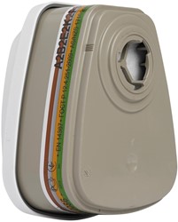 3M 6099 Combinatiefilter A2B2E2K2Hg-P3 R + Formaldehyde Grijs