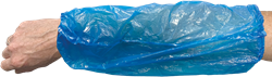 Overmouw PE Blauw 20mu 40x20 cm à 100 st 65-115 Disposable Overmouw PE 20mu, blauw