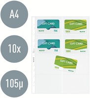 Showtas Leitz Premium voor visitekaartjes copy safe PP A4 glashelder 10 stuks-5