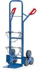 Gasflessen trappensteekwagen 51325 Trappenster - 3 x wiel 160 x 40 mm