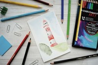 Kleurpotloden STABILO 1612 aquacolor assorti blik à 12 stuks-4